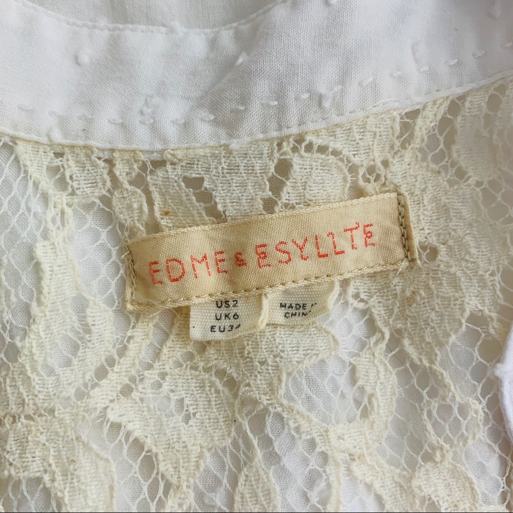 {Edme & Esyllte} White Textured Sleeveless Top - Picture 6 of 7